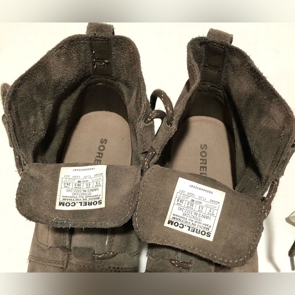 Sorel Leather Wedge Ankle Booties - Picture 8 of 9